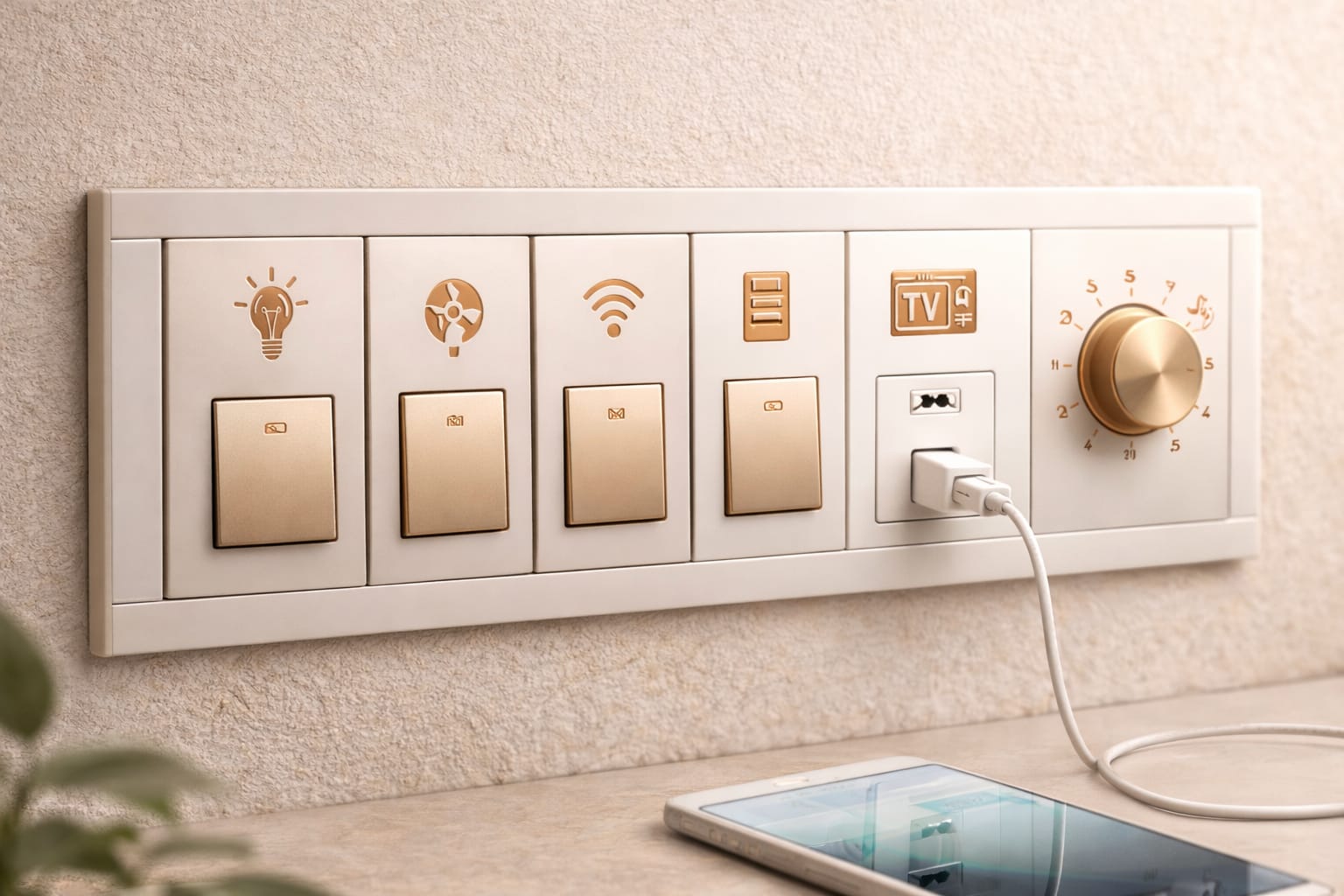 ✨ Luxury Rose Gold EP Metallic Switch Stickers ✨